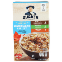 Quaker Maple & Brown Sugar Apple & Cinnamon Cinnamon & Spice Instant Oatmeal - 1.163 Ounce - 8 Count