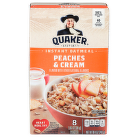 Quaker Peaches & Cream Instant Oatmeal - 1.05 Ounce - 8 Count