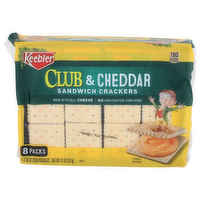 Keebler Club & Cheddar Sandwich Crackers - 1.375 Ounce - 8 Count