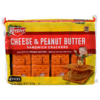 Keebler Cheese & Peanut Butter Sandwich Crackers - 1.375 Ounce - 8 Count