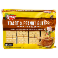 Keebler Toast & Peanut Butter Sandwich Crackers - 1.375 Ounce - 8 Count