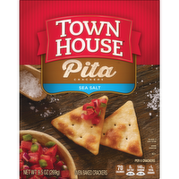 Town House Sea Salt Oven Baked Crackers Pita Snack - 9.5 Ounce