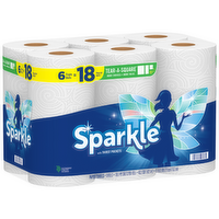 Sparkle Towel Tear-A-Square Paper Towels, 6 Triple Rolls - 990 Count