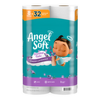 Angel Soft Tissue Toilet Paper With Fresh Lavender Scented Tube, 8 Mega Rolls - 2560 Count