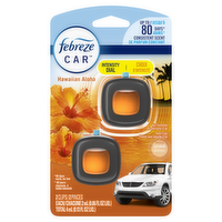 Febreze Car Air Freshener, Odor-Fighting Automotive Vent Clip, Hawaiian Aloha Scent - 0.13 Ounce