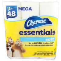 Charmin Soft Essentials Bathroom Tissue - 12 Count