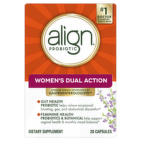Align Probiotic Women’s Dual Action Supplement Capsules - 28 Count