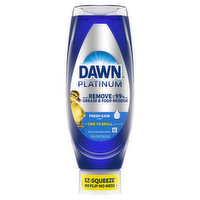 Dawn Platinum Ez-Squeeze Dish Soap Liquid, Dishwashing Grease Removal, Fresh Rain - 24.3 Ounce