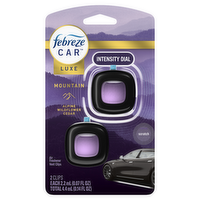 Febreze Car Air Freshener, Odor-Fighting Automotive Vent Clip, Mountain Scent - 0.14 Ounce