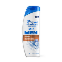 Head & Shoulders And Mens 1 Dandruff Shampoo Conditioner, Anti-Dandruff Treatment, Bourbon For Daily Use, Paraben Free - 12.5 Ounce