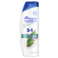 Head & Shoulders And 1 Dandruff Shampoo Conditioner, Anti-Dandruff Treatment, Tea Tree Oil For Daily Use, Paraben Free - 12.5 Ounce