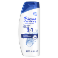 Head & Shoulders And 1 Dandruff Shampoo Conditioner, Anti-Dandruff Treatment, Classic Clean For Daily Use, Paraben Free - 20.7 Ounce