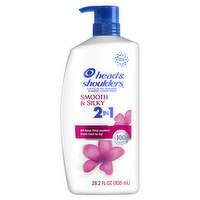 Head & Shoulders And 1 Dandruff Shampoo Conditioner, Anti-Dandruff Treatment, Smooth Silky For Daily Use, Paraben Free - 28.2 Ounce