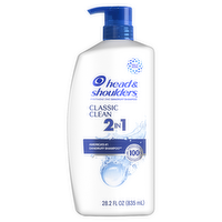 Head & Shoulders And 1 Dandruff Shampoo Conditioner, Anti-Dandruff Treatment, Classic Clean For Daily Use, Paraben Free - 28.2 Ounce