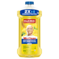 Mr. Clean Antibacterial All Purpose Cleaner, Floor For Mopping, Cleaning Liquid, Lemon - 41 Ounce