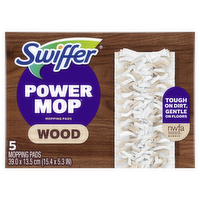 Swiffer Powermop Wood Mopping Pad Refills - 5 Count