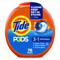 Tide Pods Laundry Detergent Pacs , Original Scent - 76 Count