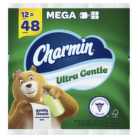 Charmin Ultra Gentle Toilet Paper, 12 Mega Rolls, 231 Sheets Per Roll - 12 Count