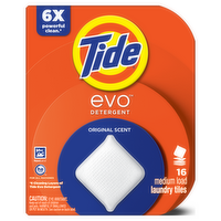 Tide evo Original Scent Laundry Detergent Tiles - 16 Count