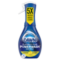 Dawn Powerwash Spray, Dish Soap, Dishwashing Liquid, Lemon, 1 Starter Kit - 16 Ounce