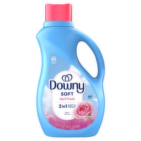 Downy Soft, 1 And Fresh Liquid Fabric Softener, April 90 Loads, Conditioner Provides Softness Freshness For Fabrics - 66 Ounce