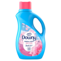 Downy Soft, 2 In 1 Liquid Fabric Softener, April Fresh - 66 Ounce