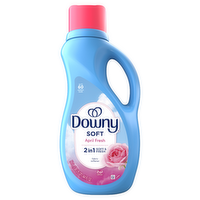 Downy Soft, 1 And Fresh Liquid Fabric Softener, April 60 Loads, Conditioner Provides Softness Freshness For Fabrics - 44 Ounce