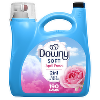 Downy Soft April Fresh 2 in 1 Soft & Fresh Liquid Fabric Softener - 140 Ounce