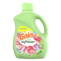Gain Liquid Fabric Softener, Spring Daydream Scent, 136 Loads, Smooth Touch Softness You Can Feel - 100 Ounce
