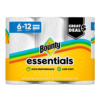 Bounty Essentials Select-A-Size White Paper Towels - 6 Count