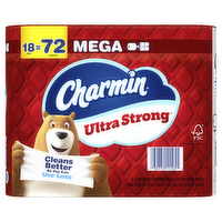 Charmin Ultra Strong Toilet Paper 18 Mega Rolls, 220 Sheets Per Roll - 18 Count
