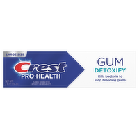 Crest Pro-Health Gum Detoxify Toothpaste Anticavity, Antibacterial Flouride Clinically Proven Sensitive, And Enamel Protection, Plaque Control - 4.8 Ounce