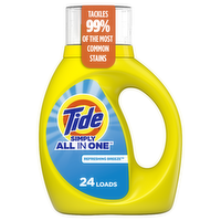 Tide Simply Liquid Laundry Detergent, Refreshing Breeze - 31 Ounce