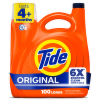 Tide Laundry Detergent Liquid, Original Scent, 115 Loads, , Works On 100% Of Common Stains, Soap, Liquid - 151 Ounce