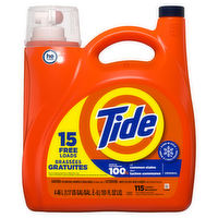 Tide Laundry Detergent Liquid, Original Scent, 115 Loads, Works On 100% Of Common Stains, Soap - 151 Ounce