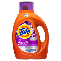 Tide Ultra Febreze Liquid Laundry Detergent, Spring And Renewal Scent, 59 Loads, With All-Day Freshness - 84 Ounce