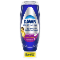 Dawn Platinum Ez-Squeeze Dish Soap Liquid, Dishwashing Grease Removal, Wild Jasmine - 24.3 Ounce