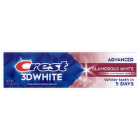 Crest 3dwhite Advanced Glamorous White Teeth Whitening Toothpaste - 3.3 Ounce