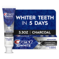 Crest 3DWhite Advanced Charcoal Teeth Whitening Toothpaste - 3.3 Ounce