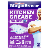Mr. Clean Magic Eraser Sponge, Kitchen Grease, Scent - 3 Count