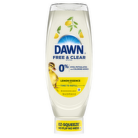 Dawn Free & Clear Ez-Squeeze Dish Soap Liquid, Dishwashing Grease Removal, Lemon - 24.3 Ounce