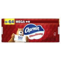 Charmin Ultra Strong Toilet Paper 16 Mega Rolls, 220 Sheets Per Roll - 16 Count