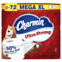 Charmin Ultra Strong Toilet Paper 12 Mega Xl Rolls, 330 Sheets Per Roll - 12 Count