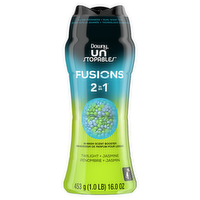 Downy Unstopables Fusions Scent Duos Laundry Booster Beads, Twilight And Jasmine Non-Stop Freshness With 1 Dual - 16 Ounce