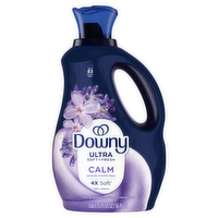 Downy Ultra Soft Plus Fresh Fabric Softener Liquid, Calm, Lavender And Vanilla Bean, 83 Loads, Laundry - 56 Ounce