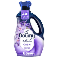 Downy Ultra Soft Plus Fresh Fabric Softener Liquid, Calm, Lavender And Vanilla Bean, , 83 Loads, Softener, Laundry - 56 Ounce