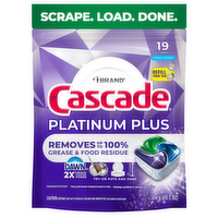 Cascade Platinum Plus Dishwasher Pods, Fresh - 19 Count