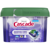 Cascade Platinum Plus Dishwasher Pods, Detergent, Dish Detergent Soap, Fresh - 26 Count