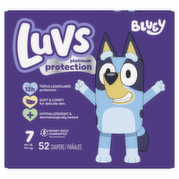 Luvs Platinum Protection Baby Diapers, Size 7 41+ Lbs - 52 Count