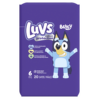 Luvs Platinum Protection Baby Diapers, Size 6 35+ Lbs - 20 Count